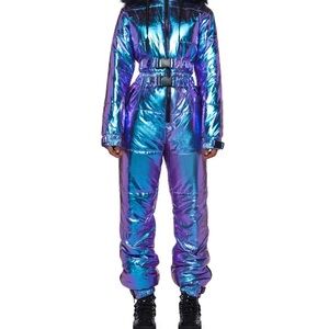 Dolls Kill Holographic Ski Suit